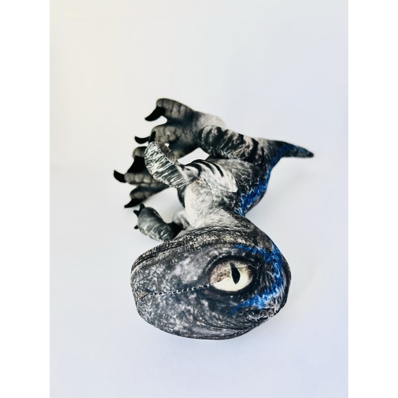 Universal‎ Studios Jurassic World Blue Baby Raptor Stuffed 8" Plush Toy - Picture 8 of 9